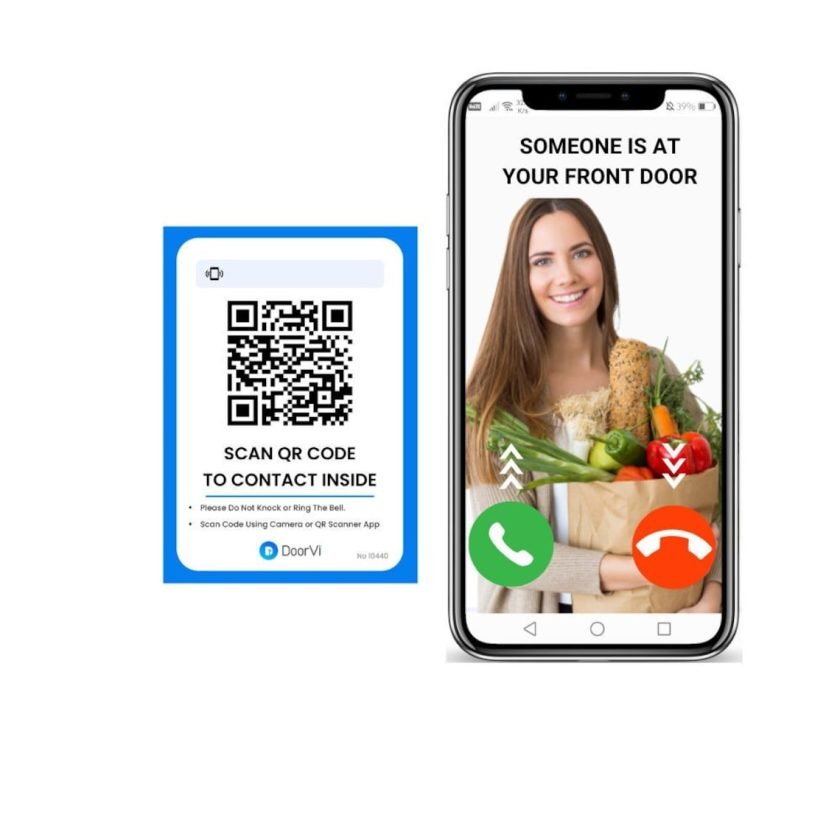 Smart Video Doorbell Powered by QR Code Technology | Instant Visitor Video Call on Smartphone | QR Scannable Technology | 2-Way Talk - Image 7